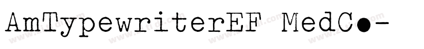 AmTypewriterEF MedCo字体转换